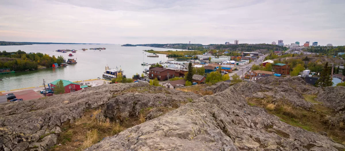 Overlooking Yellowknife's 'Old Town'